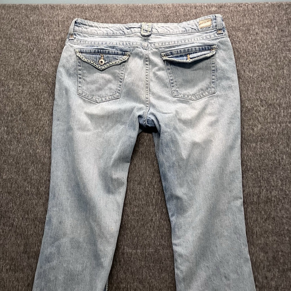 Jordache Mid Rise Curvy Boot Jeans Women's Size 14 Light Wash 31" Inseam